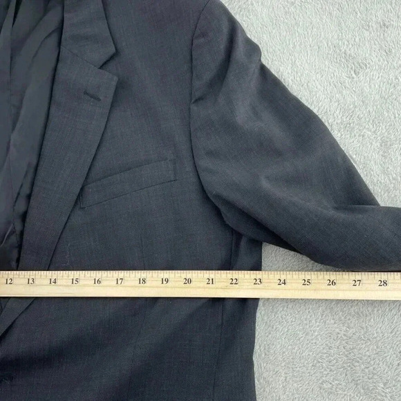 Jos. A. Bank Wool Blazer Mens 46L Black 4185 - Picture 3 of 9